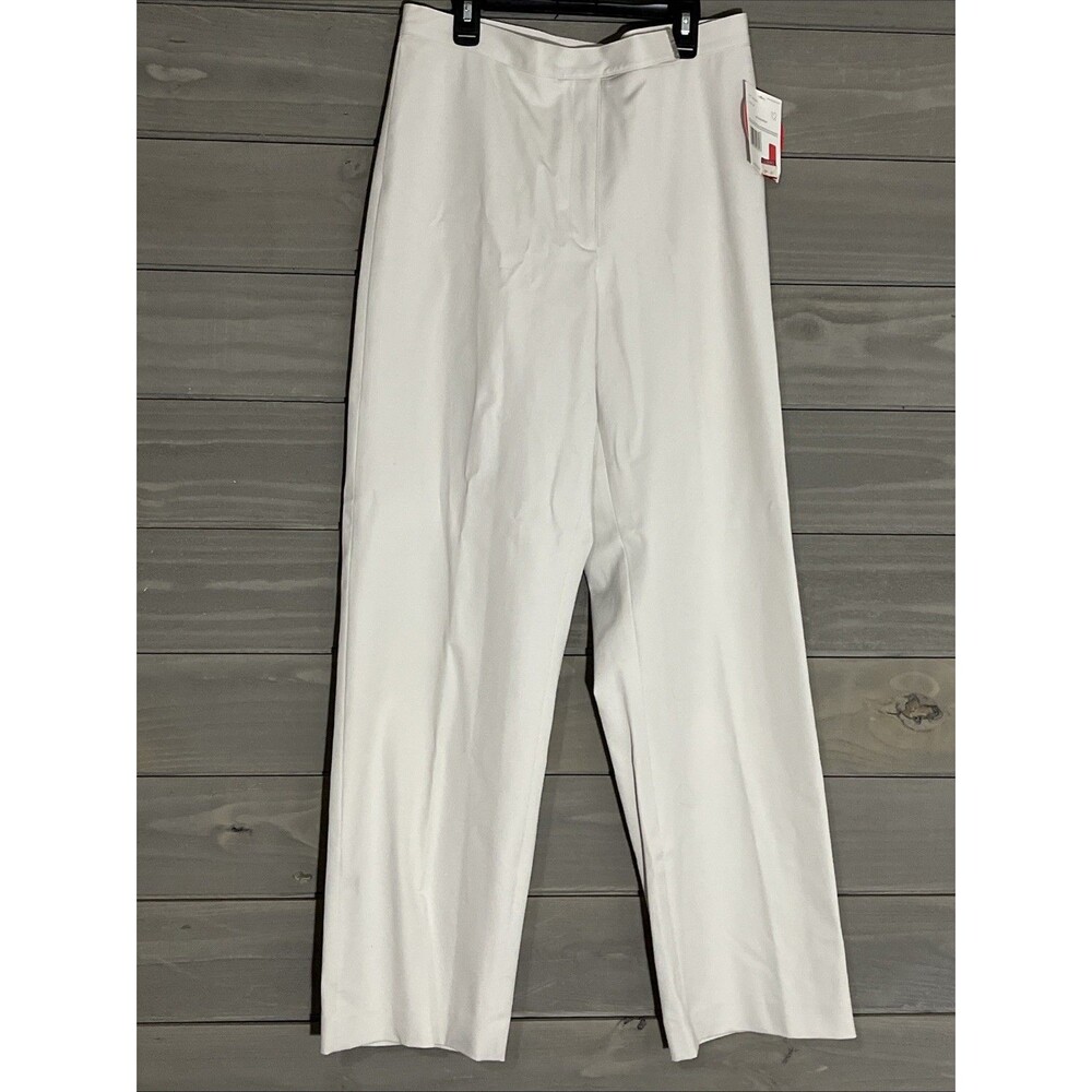 Liz Claiborne Anissa Trousers Womens 12 Khaki Pants Tailored Business Chic